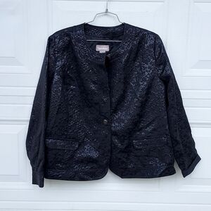Tanjay Black Textured Women's Jacket